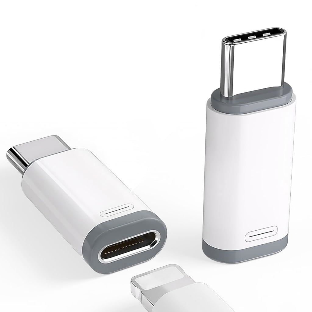 Verilux® 2Pcs Light-ning to USB C Adapter for iPhone 15/16 Alloy Metal Light-ning to USB C Adapter Light-ning Female to USB C Male Adapter Support Fast Charging & Data Transfer, Plug and Go Verilux® 2Pcs Light-ning to USB C Adapter for iPhone 15/16 Alloy Metal Light-ning to USB C Adapter Light-ning Female to USB C Male Adapter Support Fast Charging & Data Transfer, Plug and Go